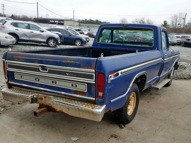 F15GCFE8590 - 1979 FORD F-150 BLUE photo 4