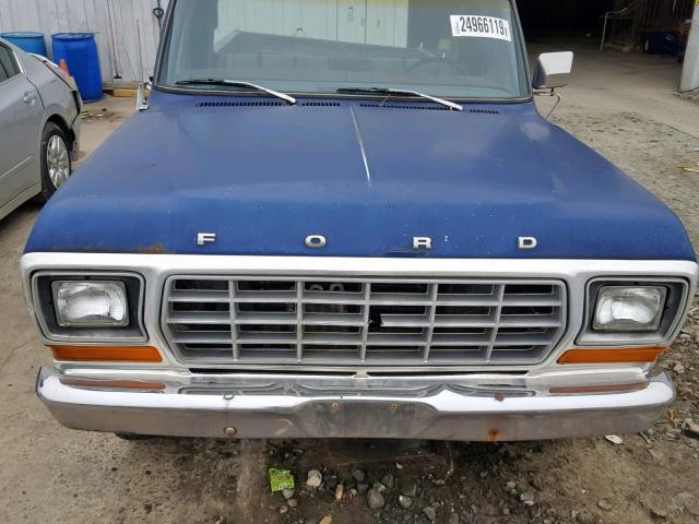 F15GCFE8590 - 1979 FORD F-150 BLUE photo 7