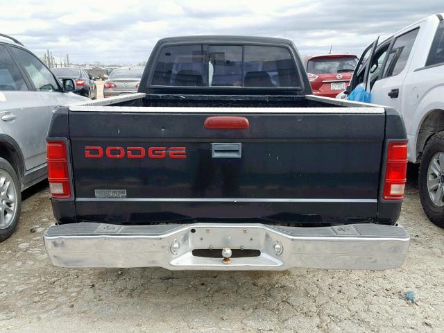 1B7GL23Y7TS500412 - 1996 DODGE DAKOTA BLACK photo 9