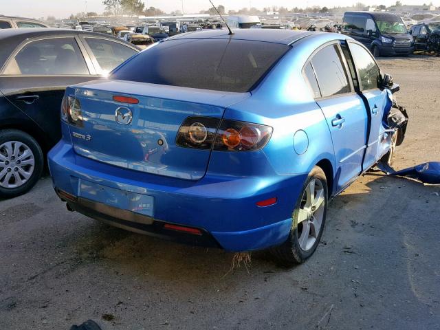 JM1BK123941142556 - 2004 MAZDA 3 S BLUE photo 4