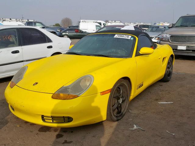 WP0CA298XVS623359 - 1997 PORSCHE BOXSTER YELLOW photo 2