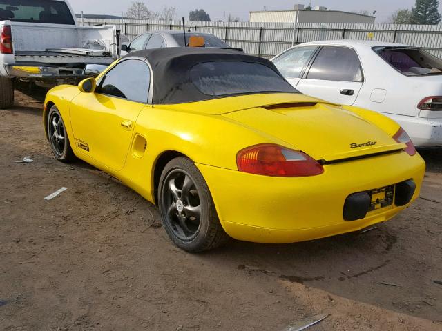 WP0CA298XVS623359 - 1997 PORSCHE BOXSTER YELLOW photo 3