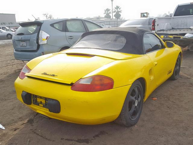 WP0CA298XVS623359 - 1997 PORSCHE BOXSTER YELLOW photo 4