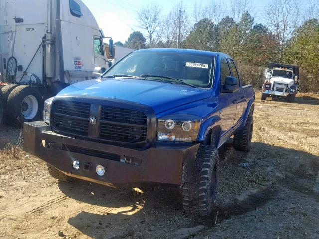 1D7KS28C77J568642 - 2007 DODGE RAM 2500 S BLUE photo 2