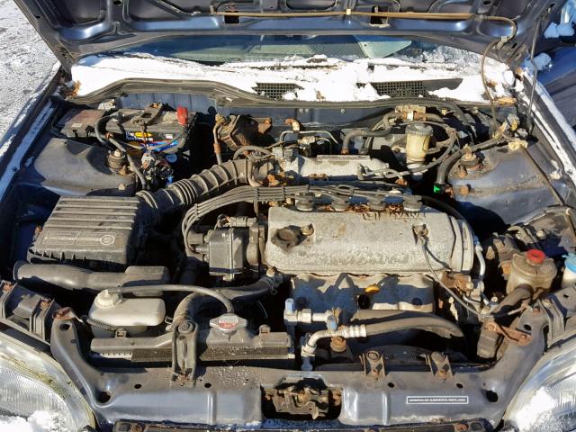 1HGEG8648SL035706 - 1995 HONDA CIVIC DX BLUE photo 7