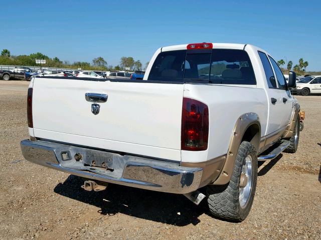 3D7KR28A48G171256 - 2008 DODGE RAM 2500 S WHITE photo 4