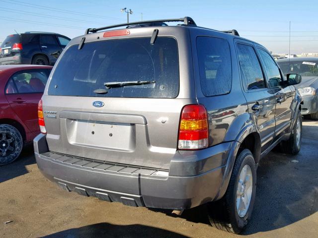 1FMYU94136KC42918 - 2006 FORD ESCAPE LIM GRAY photo 4