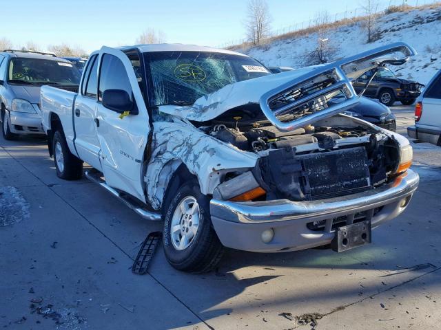 1B7HG48N32S551603 - 2002 DODGE DAKOTA QUA WHITE photo 1