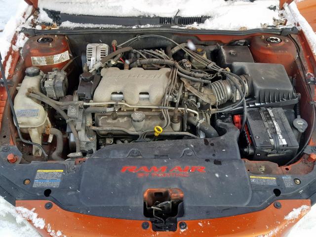 1G2NV12E94C103383 - 2004 PONTIAC GRAND AM G ORANGE photo 7