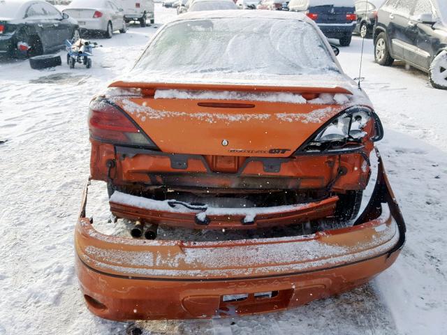 1G2NV12E94C103383 - 2004 PONTIAC GRAND AM G ORANGE photo 9