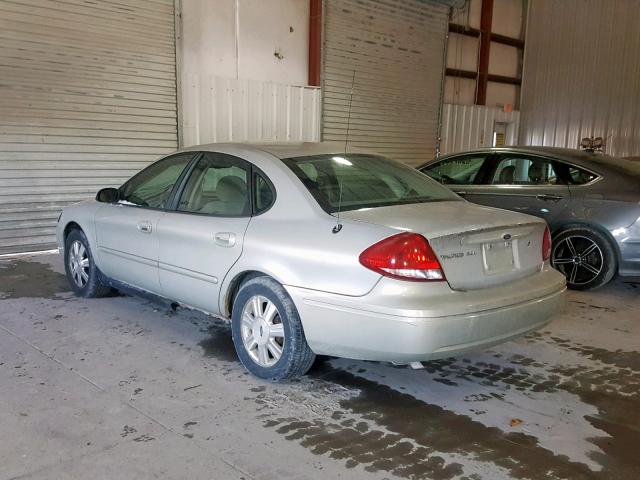 1FAFP56U06A165200 - 2006 FORD TAURUS SEL BEIGE photo 3