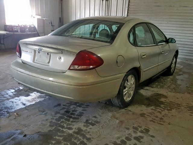 1FAFP56U06A165200 - 2006 FORD TAURUS SEL BEIGE photo 4