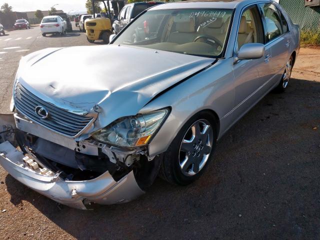 JTHBN36FX55024953 - 2005 LEXUS LS 430 SILVER photo 2