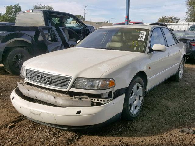 WAUBG34D5WN010339 - 1998 AUDI A8 QUATTRO WHITE photo 2