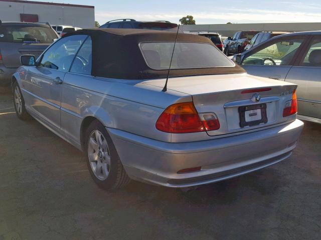 WBABR3342YEB39351 - 2000 BMW 323 CI SILVER photo 3