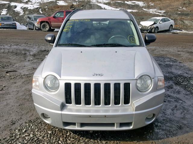 1J4NF4FB8AD553326 - 2010 JEEP COMPASS SP SILVER photo 9