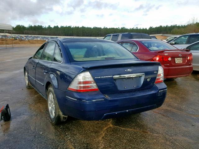 1FAFP24165G112309 - 2005 FORD FIVE HUNDR BLUE photo 3