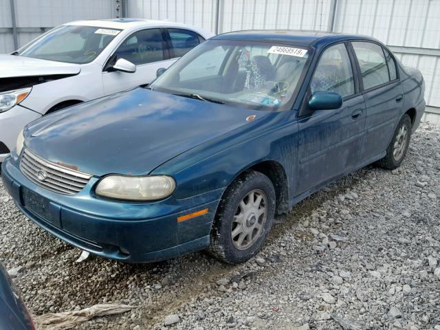 1G1NE52M1VY118418 - 1997 CHEVROLET MALIBU LS GREEN photo 2