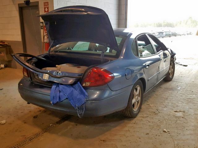 1FAFP55S92A269792 - 2002 FORD TAURUS SES BLUE photo 4