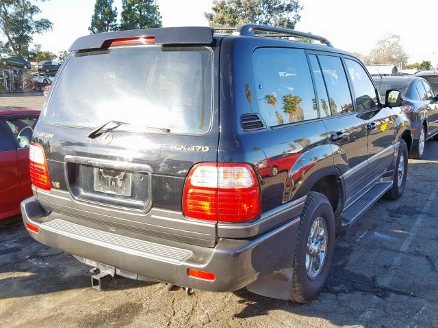 JTJHT00WX13506771 - 2001 LEXUS LX 470 BLACK photo 4