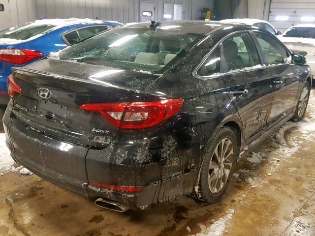 5NPE34AF4HH541767 - 2017 HYUNDAI SONATA SPO BLACK photo 4