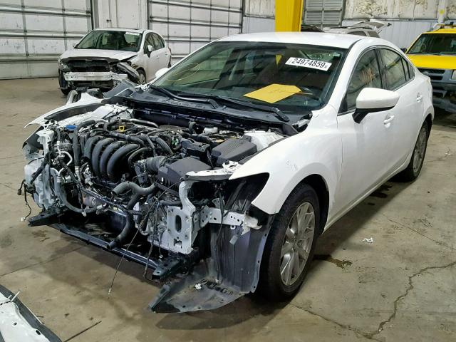 JM1GJ1U58G1480817 - 2016 MAZDA 6 SPORT WHITE photo 2