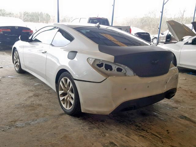 KMHHU6KJ5DU098971 - 2013 HYUNDAI GENESIS CO WHITE photo 3