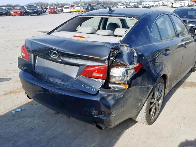 JTHBK262485062991 - 2008 LEXUS IS 250 BLACK photo 9