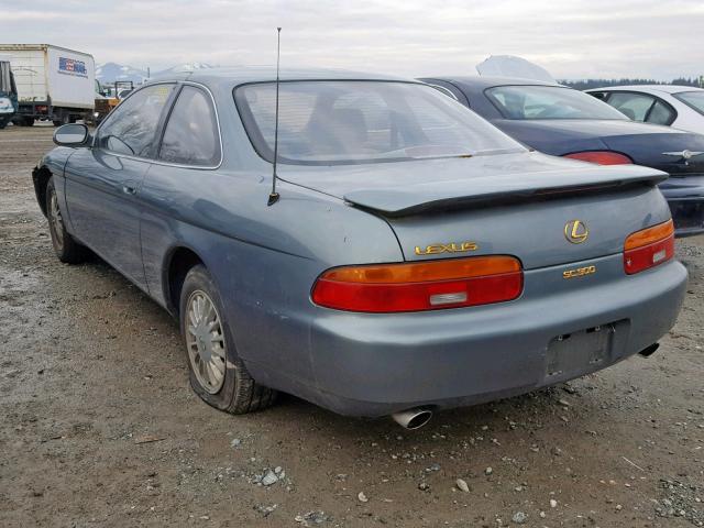 JT8JZ31C2P0016066 - 1993 LEXUS SC 300 TEAL photo 3