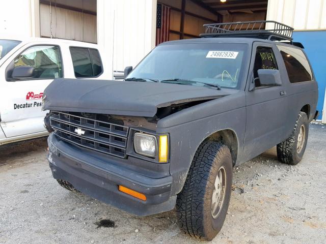 1G8CT18R2G8101530 - 1986 CHEVROLET BLAZER S10 BLACK photo 2