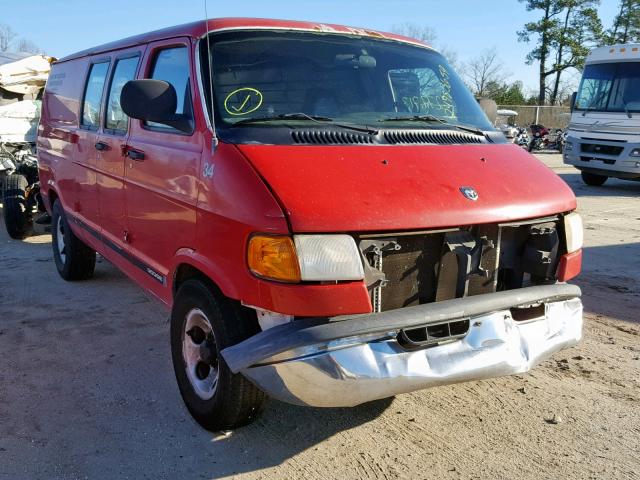 2D7HB11Y03K519131 - 2003 DODGE RAM VAN B1 RED photo 1