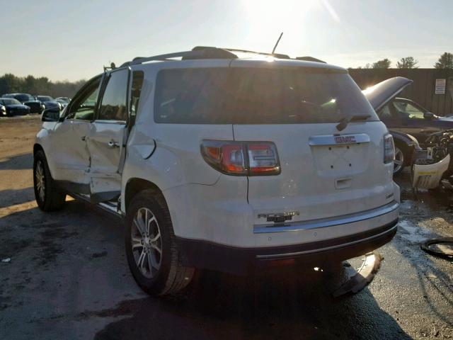 1GKKVRKDXEJ341023 - 2014 GMC ACADIA SLT WHITE photo 3