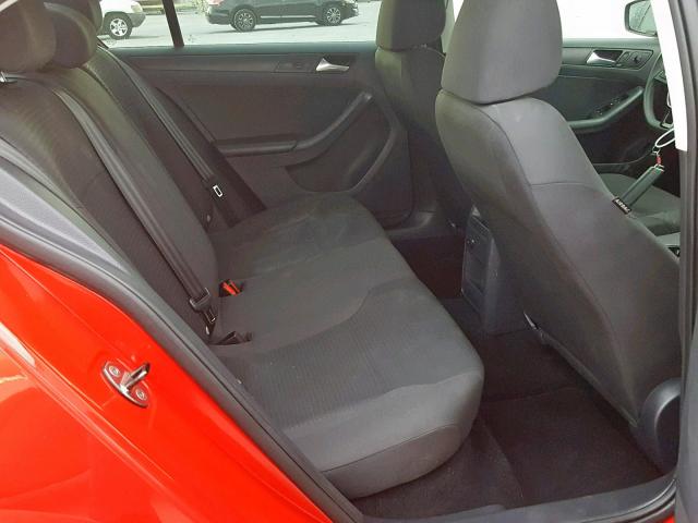 3VW1K7AJ9FM352866 - 2015 VOLKSWAGEN JETTA BASE Կարմիր լուսանկար 6