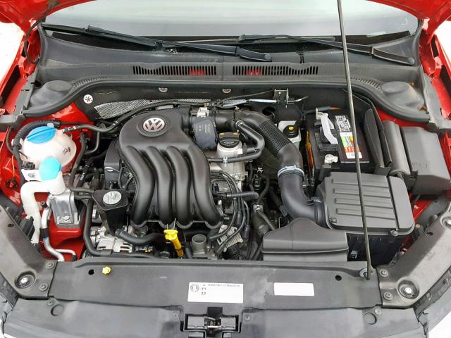 3VW1K7AJ9FM352866 - 2015 VOLKSWAGEN JETTA BASE Կարմիր լուսանկար 7