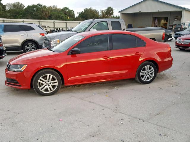 3VW1K7AJ9FM352866 - 2015 VOLKSWAGEN JETTA BASE Կարմիր լուսանկար 9