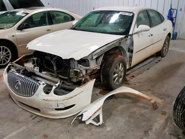 2G4WC582X91170562 - 2009 BUICK LACROSSE C WHITE photo 2