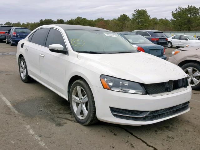 1VWBH7A32DC051391 - 2013 VOLKSWAGEN PASSAT SE WHITE photo 1