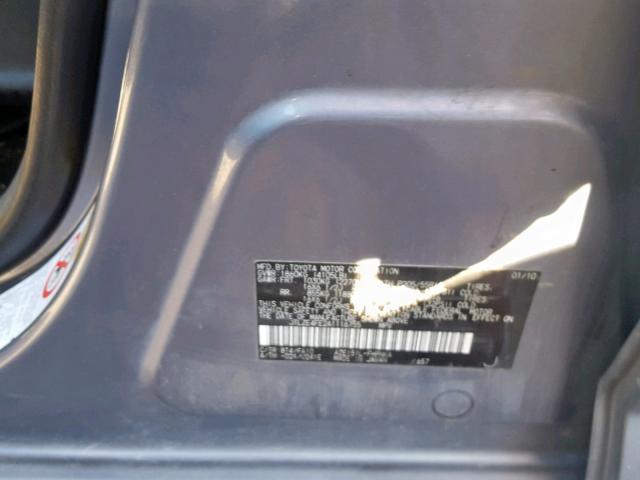 JTLZE4FE2A1116755 - 2010 TOYOTA SCION XB Күміс фото 10