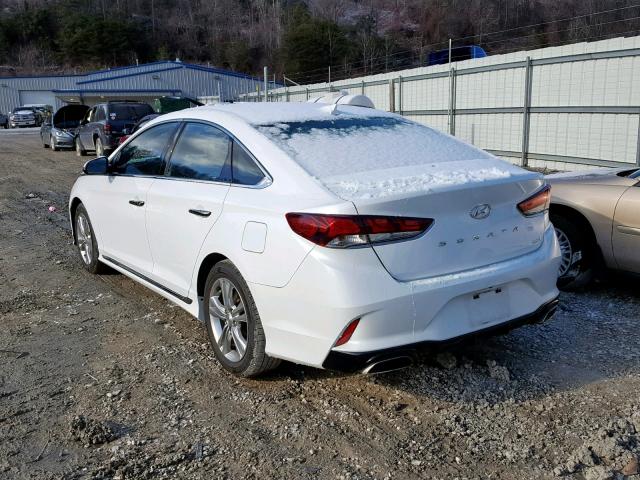 5NPE34AF3JH671724 - 2018 HYUNDAI SONATA SPO WHITE photo 3