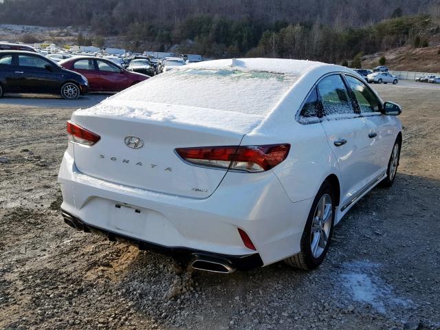 5NPE34AF3JH671724 - 2018 HYUNDAI SONATA SPO WHITE photo 4