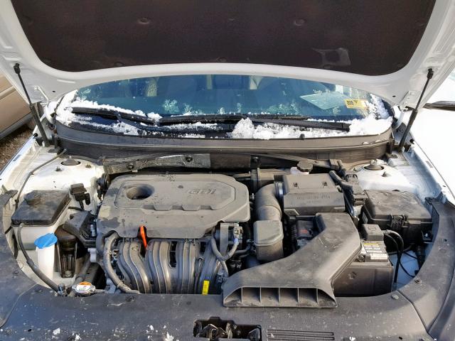 5NPE34AF3JH671724 - 2018 HYUNDAI SONATA SPO WHITE photo 7