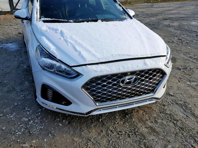 5NPE34AF3JH671724 - 2018 HYUNDAI SONATA SPO WHITE photo 9