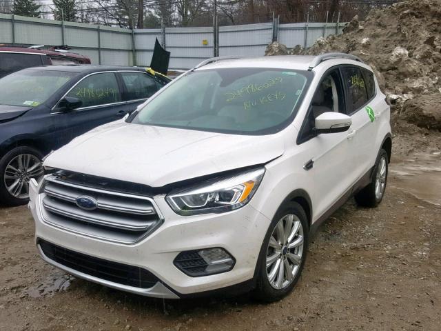 1FMCU9J92HUD45744 - 2017 FORD ESCAPE TIT WHITE photo 2