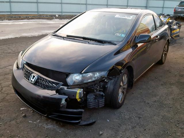 2HGFG12939H530075 - 2009 HONDA CIVIC EXL BLACK photo 2