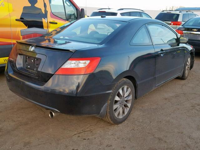 2HGFG12939H530075 - 2009 HONDA CIVIC EXL BLACK photo 4