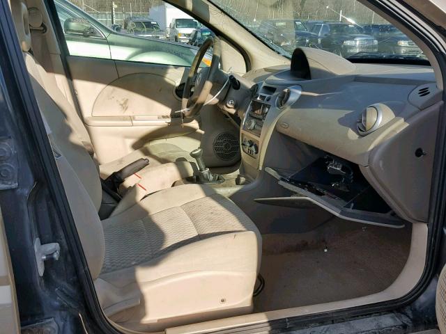 1G8AZ55F17Z170436 - 2007 SATURN ION LEVEL GOLD photo 5