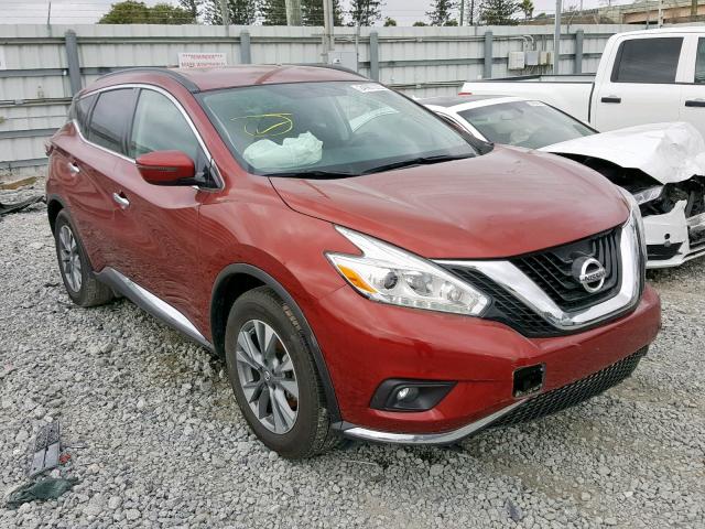 5N1AZ2MHXHN157972 - 2017 NISSAN MURANO S RED photo 1