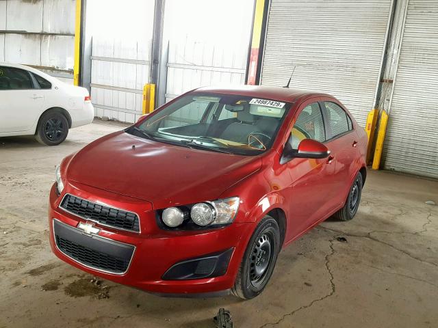 1G1JA5SHXD4247552 - 2013 CHEVROLET SONIC LS 红色 照片 2