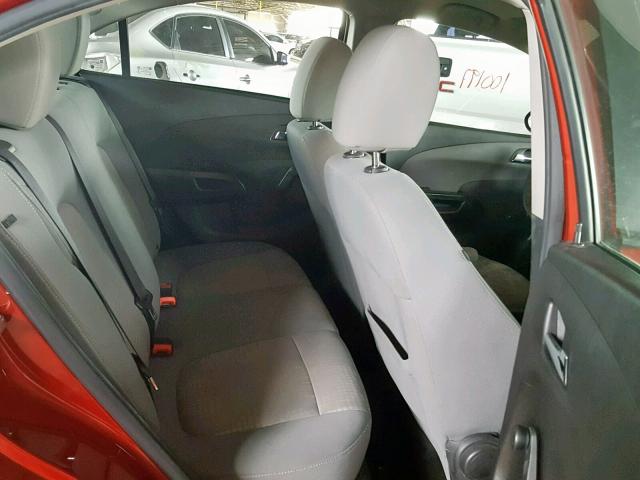 1G1JA5SHXD4247552 - 2013 CHEVROLET SONIC LS 红色 照片 6