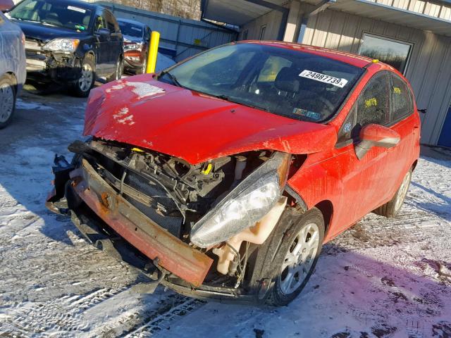 3FADP4EJ0EM241444 - 2014 FORD FIESTA SE RED photo 2